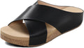 Women's Cork Slide Sandals for Summer - Comfortable Platform