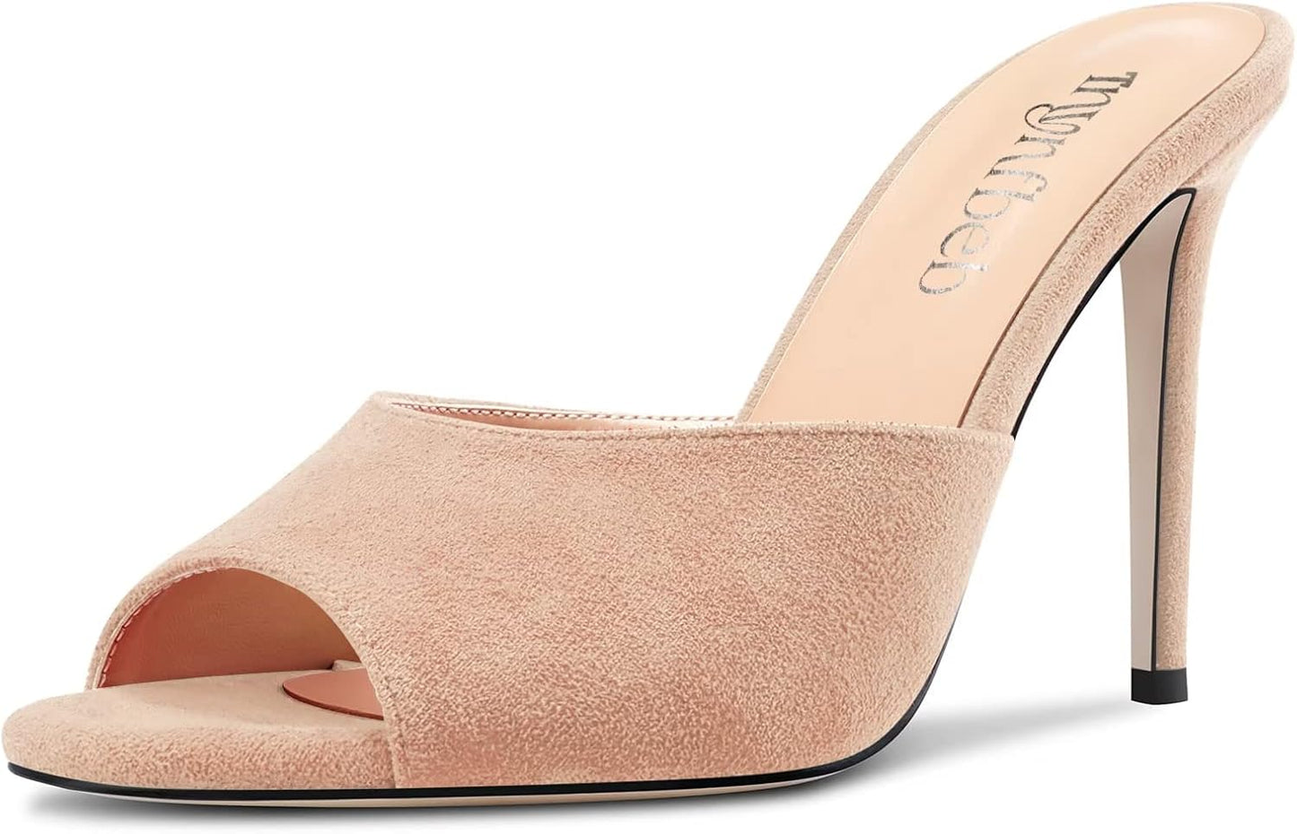 TNYNFBEB Women Stiletto High Heel Peep Open Toe Sandals