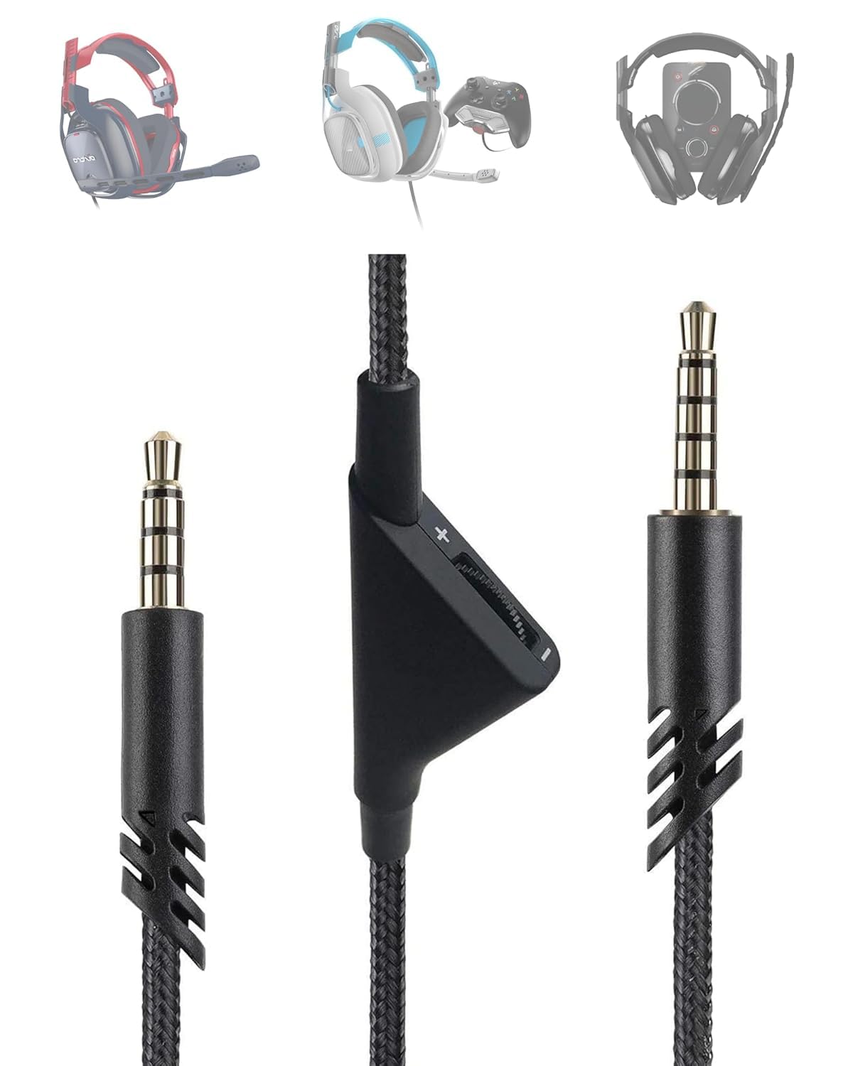 Enhanced Gaming Audio Cable | Volume Control/Mute | 6.5 Ft | Xbox/PC/PS4