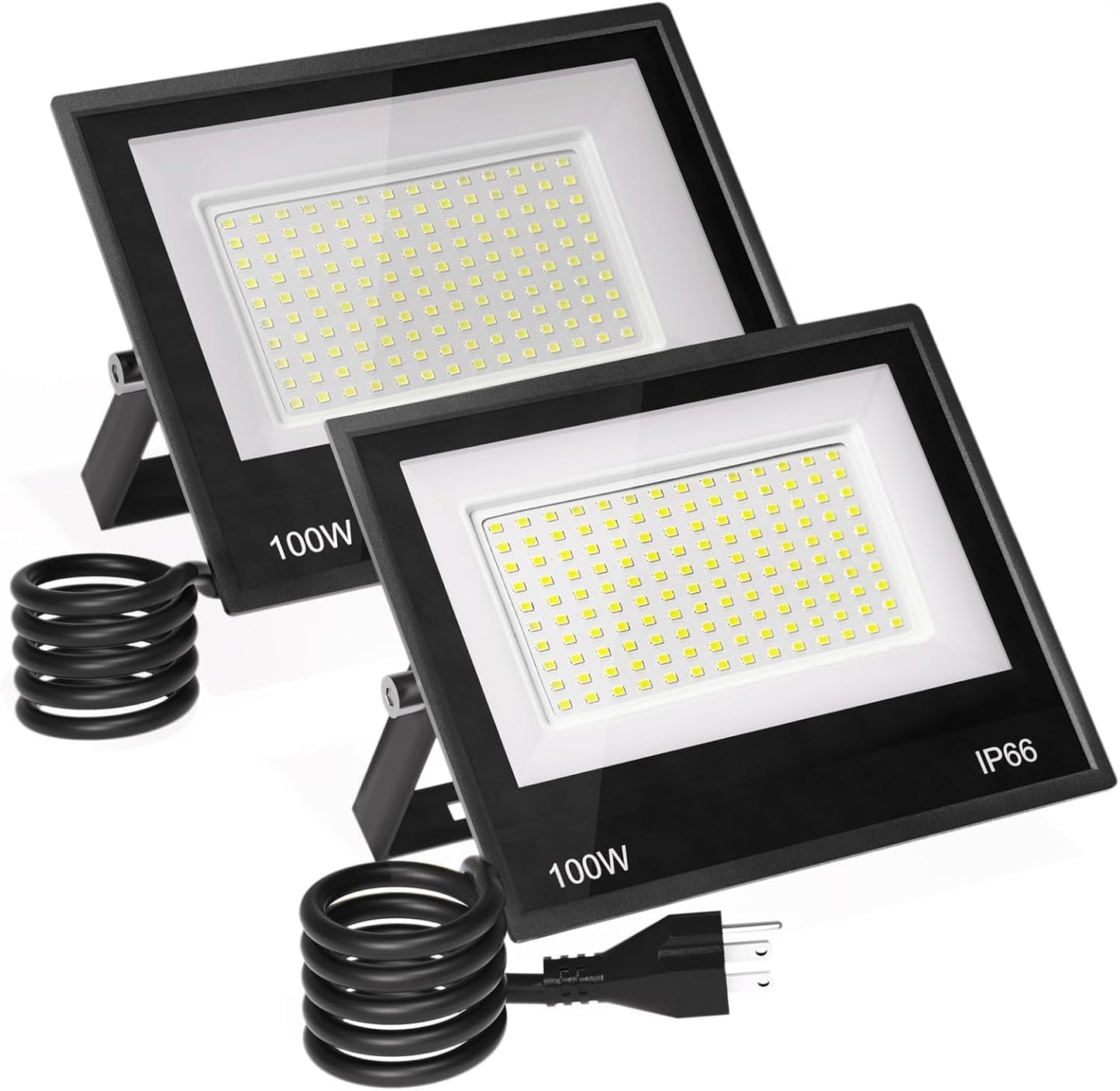 100W LED Flood Lights Outdoor - 12500LM Bright Work Light