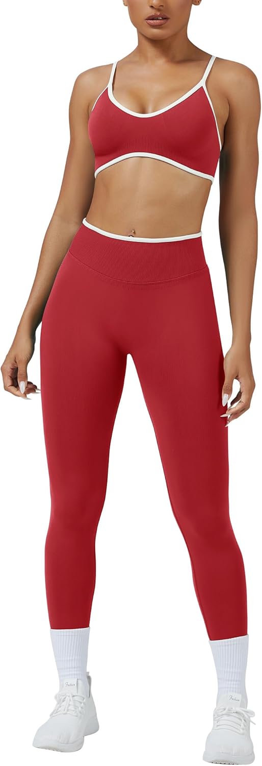 ABOCIW Womens 2 Piece Workout Sets for Gym and Yoga Activities