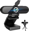4K Webcam HD 8MP USB Webcam with Microphone and Tripod - Clear 1080P