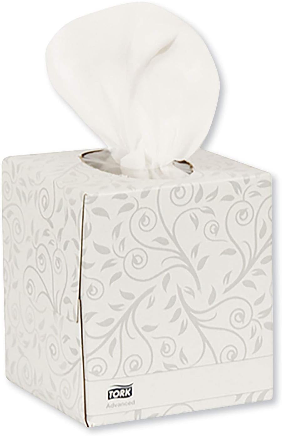 Tork Soft Facial Tissue Cube Box White, Advanced 2-Ply Quality