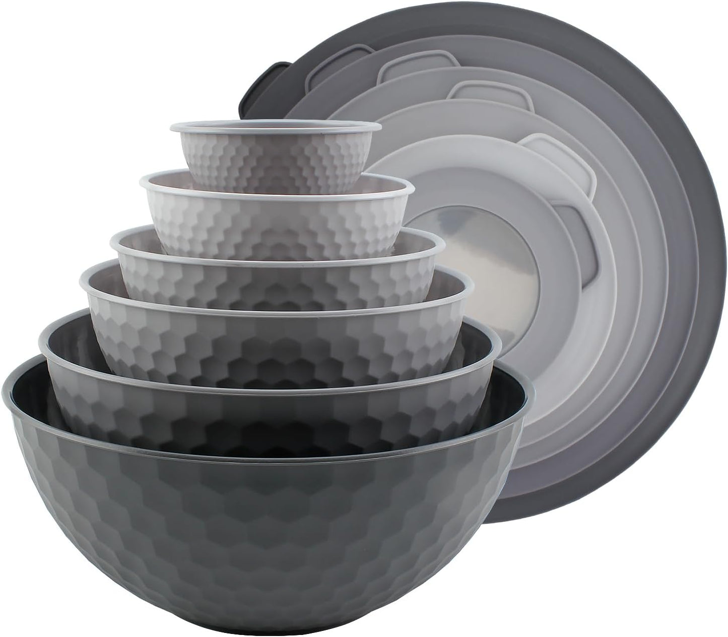 COOK WITH COLOR Mixing Bowls Set - 12 Piece Nesting Bowls