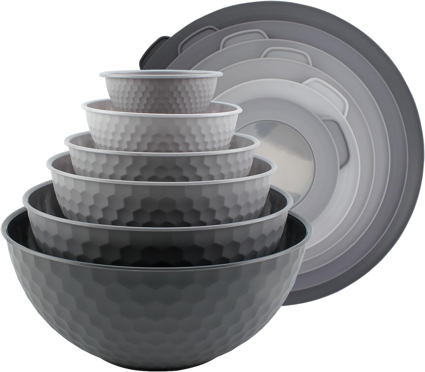 COOK WITH COLOR Mixing Bowls Set - 12 Piece Nesting Bowls