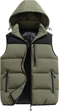 YRAETENM Women's Long Puffer Vest with Hood - Warm, Oversized Fit