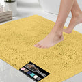 Bath Rug Mat 44x26 Yellow - Thick Soft Absorbent Chenille