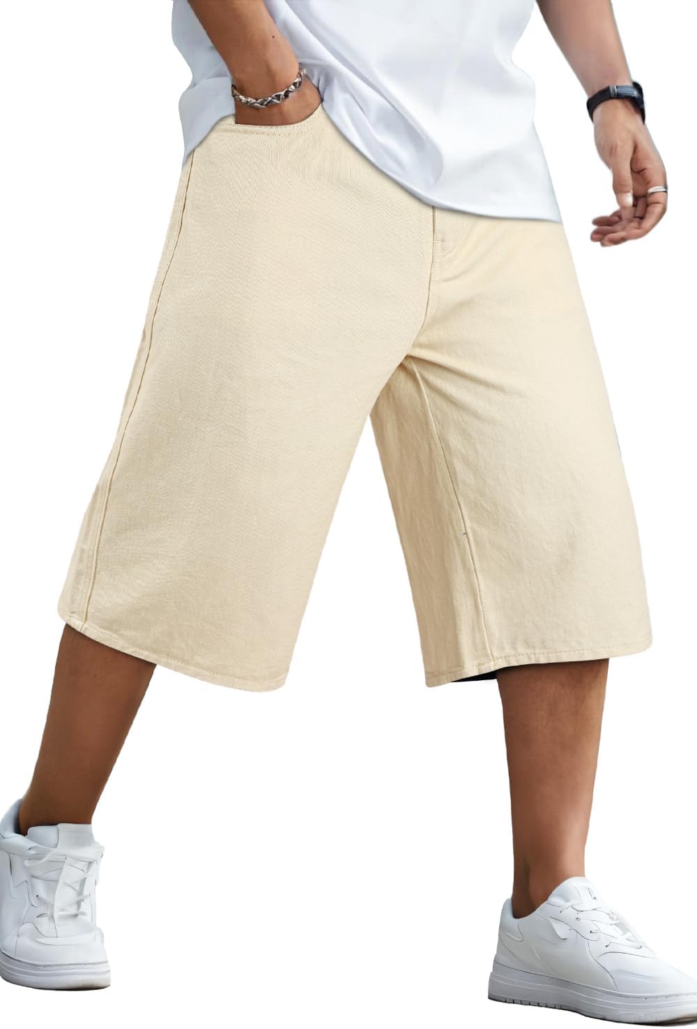 GINGTTO Mens Baggy Jean Shorts for Ultimate Comfort and Style