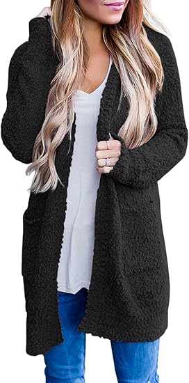 MEROKEETY Women's Long Sleeve Soft Chunky Knit Sweater Cardigan