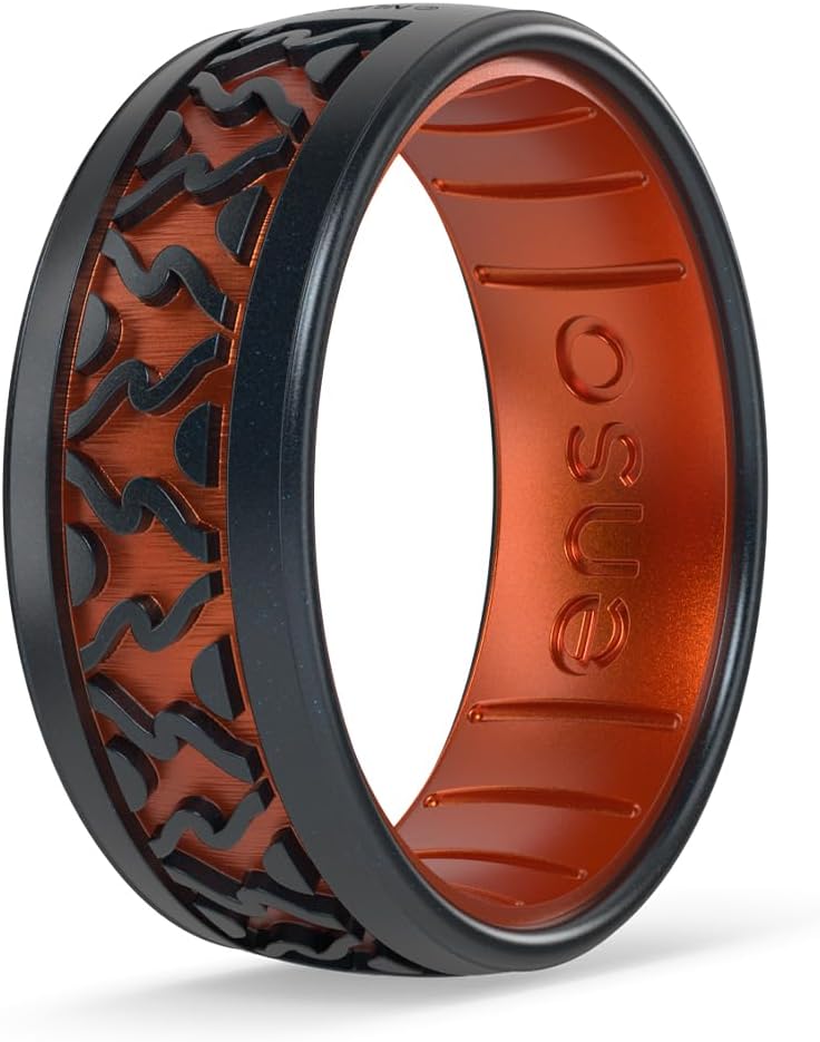 Sauron's Fire Ring - Comfortable DualTone Silicone Ring Design