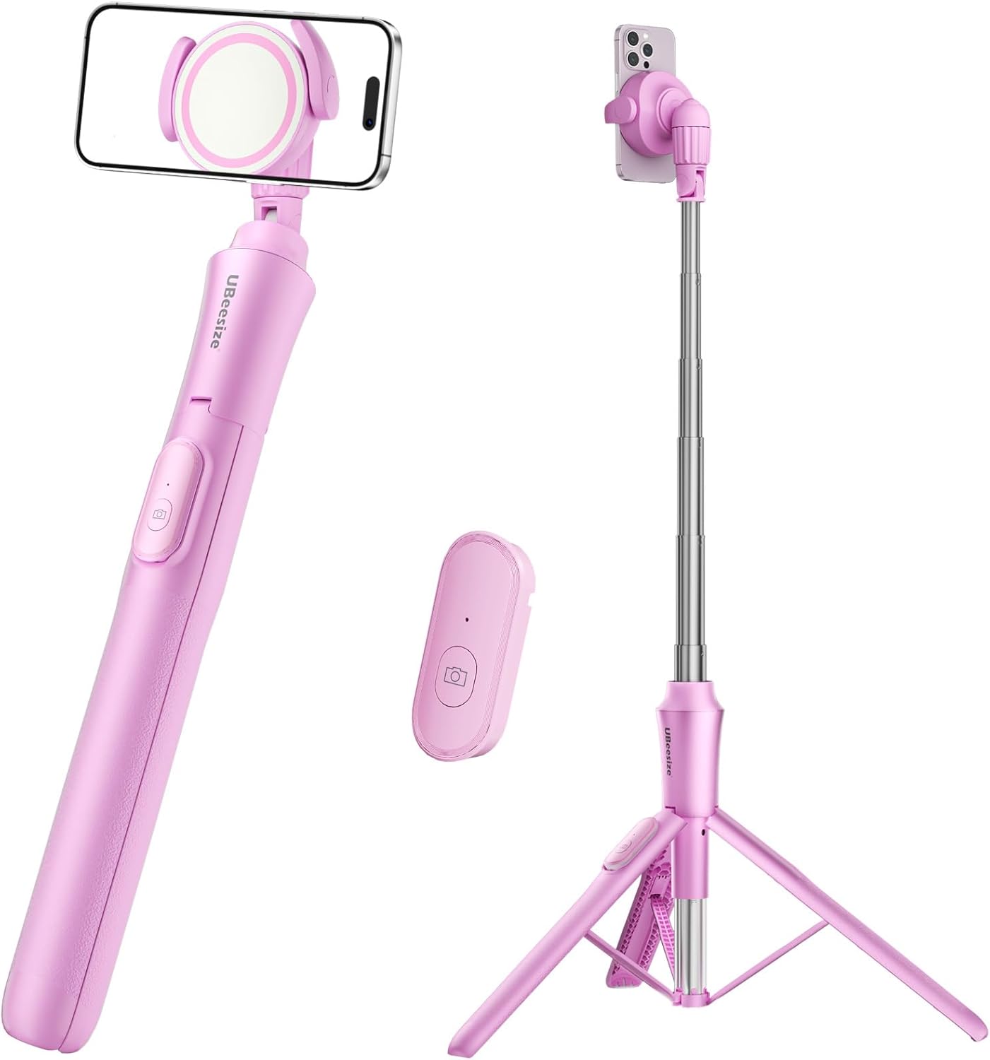 UBeesize 62in Magnetic Selfie Stick & Tripod with Remote Control