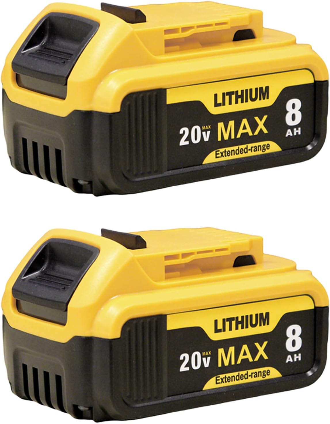 2 Pack Replacement for Dewalt 20V Max Battery 8000mAh Power
