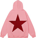 Y2k Oversized Star Graphic Hoodies for Men - Baggy Pullover