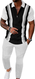 UOUA Mens Sweat Suits Set Tracksuit 2 Piece Outfits - Comfortable 3D