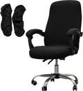 Melaluxe Office Chair Cover with Armrest Covers - Stretch Fit L Size