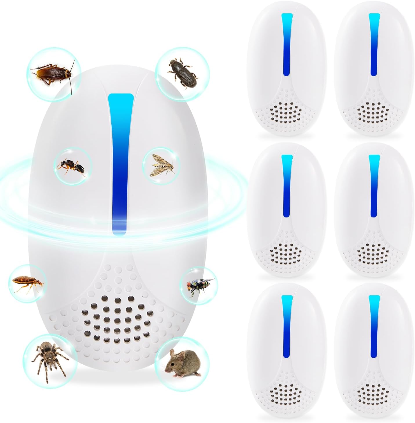 Advanced Ultrasonic Pest Repeller 6-Pack - PIMAG