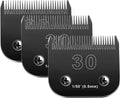 30 Blade Dog Grooming Blades Compatible with Andis/Oster/Wahl - Size
