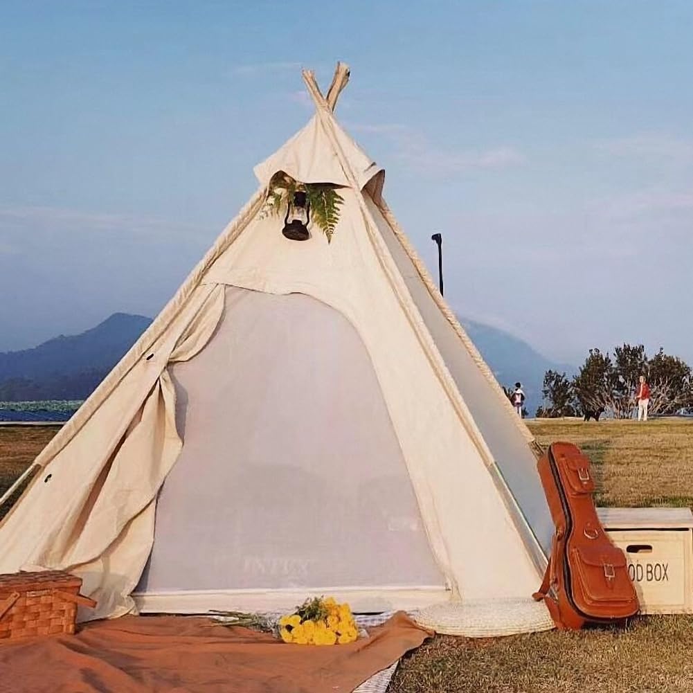 Indian Tipi Pyramid Tent: All-Season Comfort for 2!