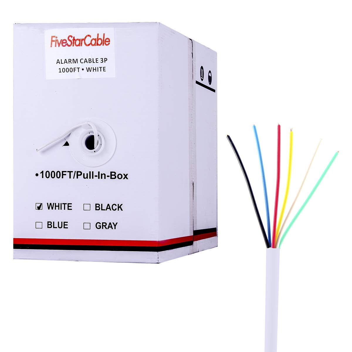 22-6 Security Cable Alarm Audio Power Bulk Cable 1000 Ft
