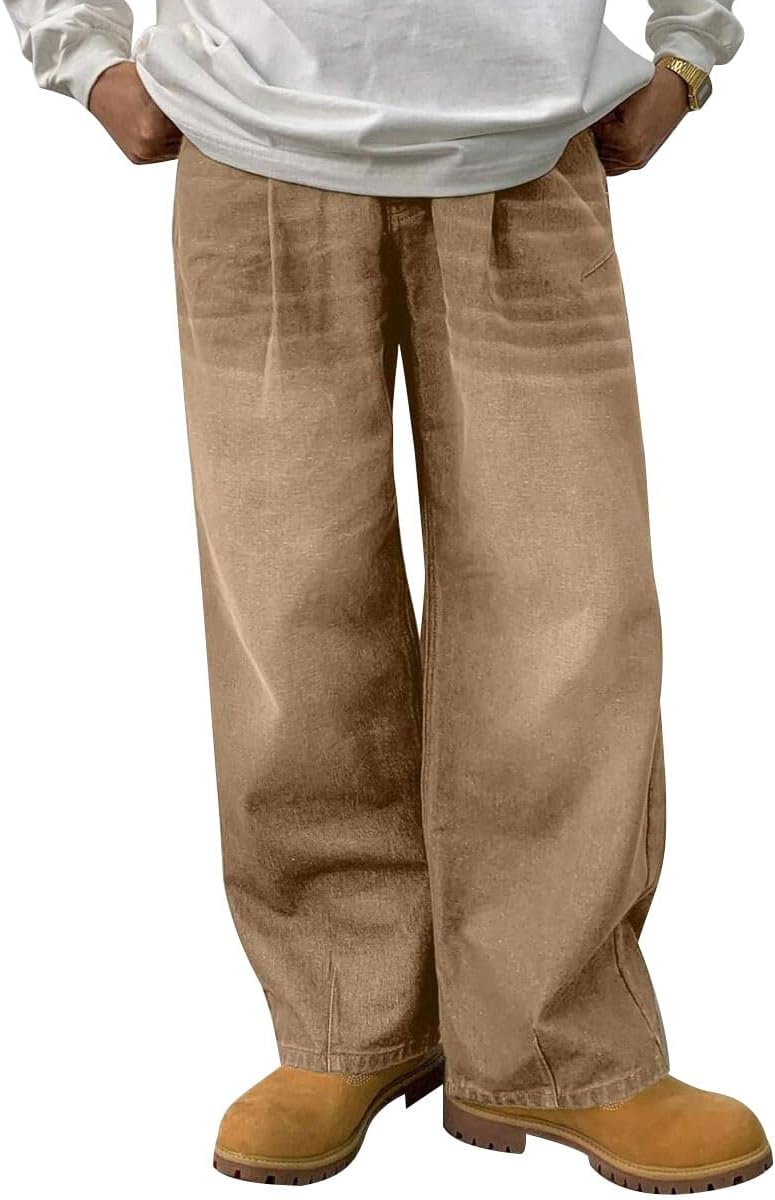 HUNGSON Baggy Jeans for Men Women Y2k Skater Vintage Style