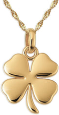 925 Sterling Silver Four Leaf Clover Necklace - Good Luck Charm