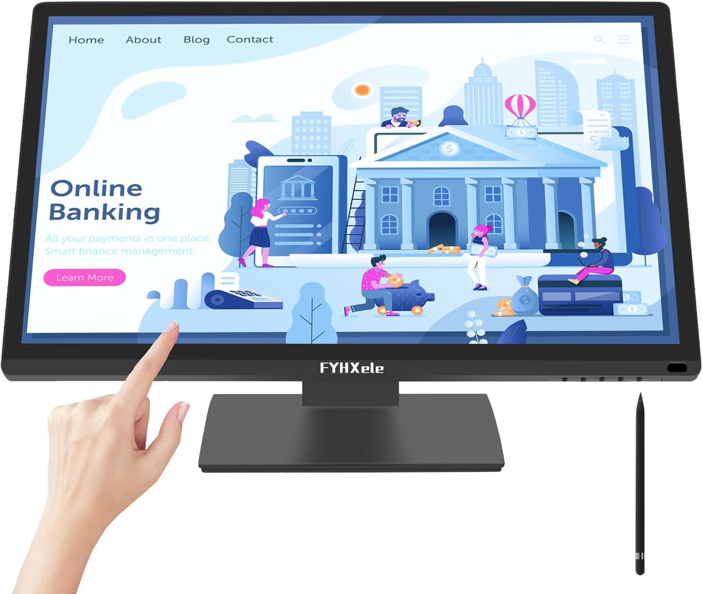 22 Inch Touchscreen Monitor with FHD 1080P for Versatile Use