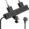 40W Fast Charging Station Desk Clamp Power Strip - Mounted Desk Dock