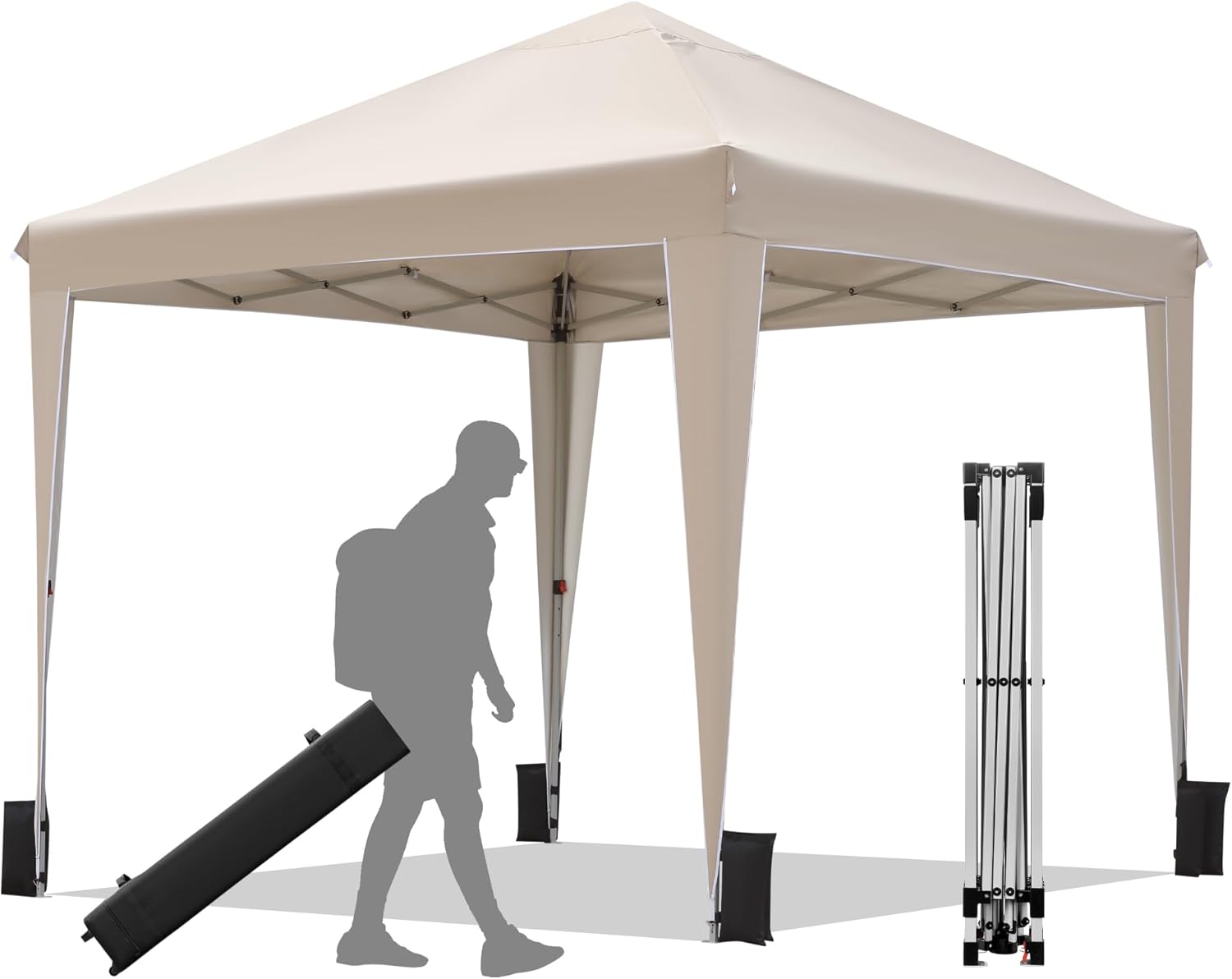 10x10 Pop-Up Canopy Tent with UV Protection and Waterproof Design