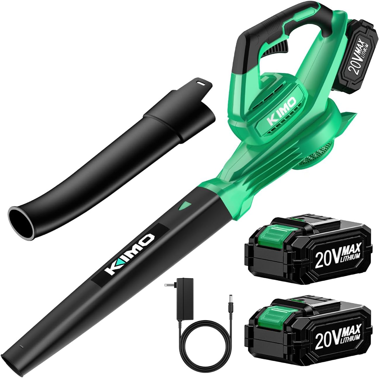 KIMO Cordless Leaf Blower with Battery and Charger for Lawn Care