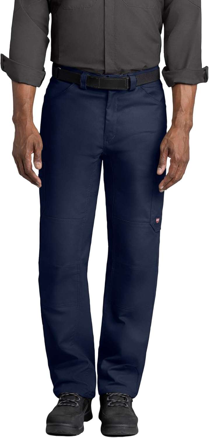 Red Kap Men's Double Knee No-Scratch Shop Pants for Durability