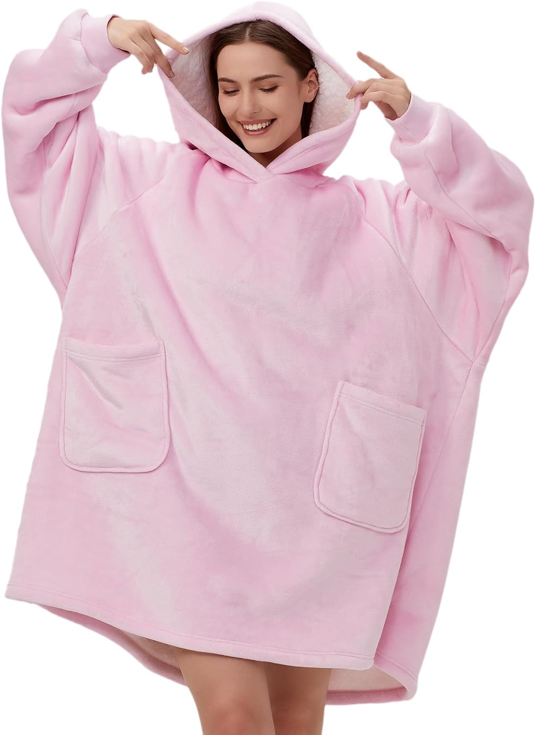 Cozy Oversized Hoodie Blanket - Two Pockets