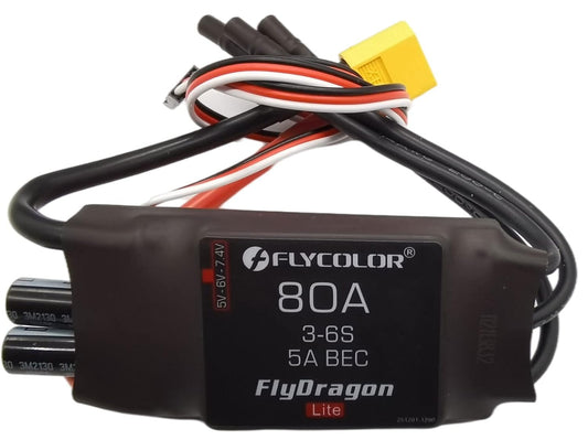 80A ESC for RC Drone with Adjustable BEC and XT60 Plugs