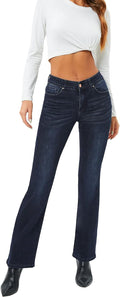 MetHera Le Mel Classic Stretch Curvy Bootcut Jeans - Flattering Fit is