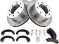 TRQ Rear Brake Pad & Rotor Kit Ceramic Compatible with GMC Savana 3500