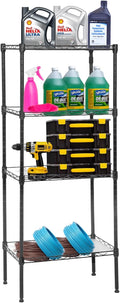 4-Tier Wire Shelf 18x12x44 - Heavy Duty Adjustable Storage