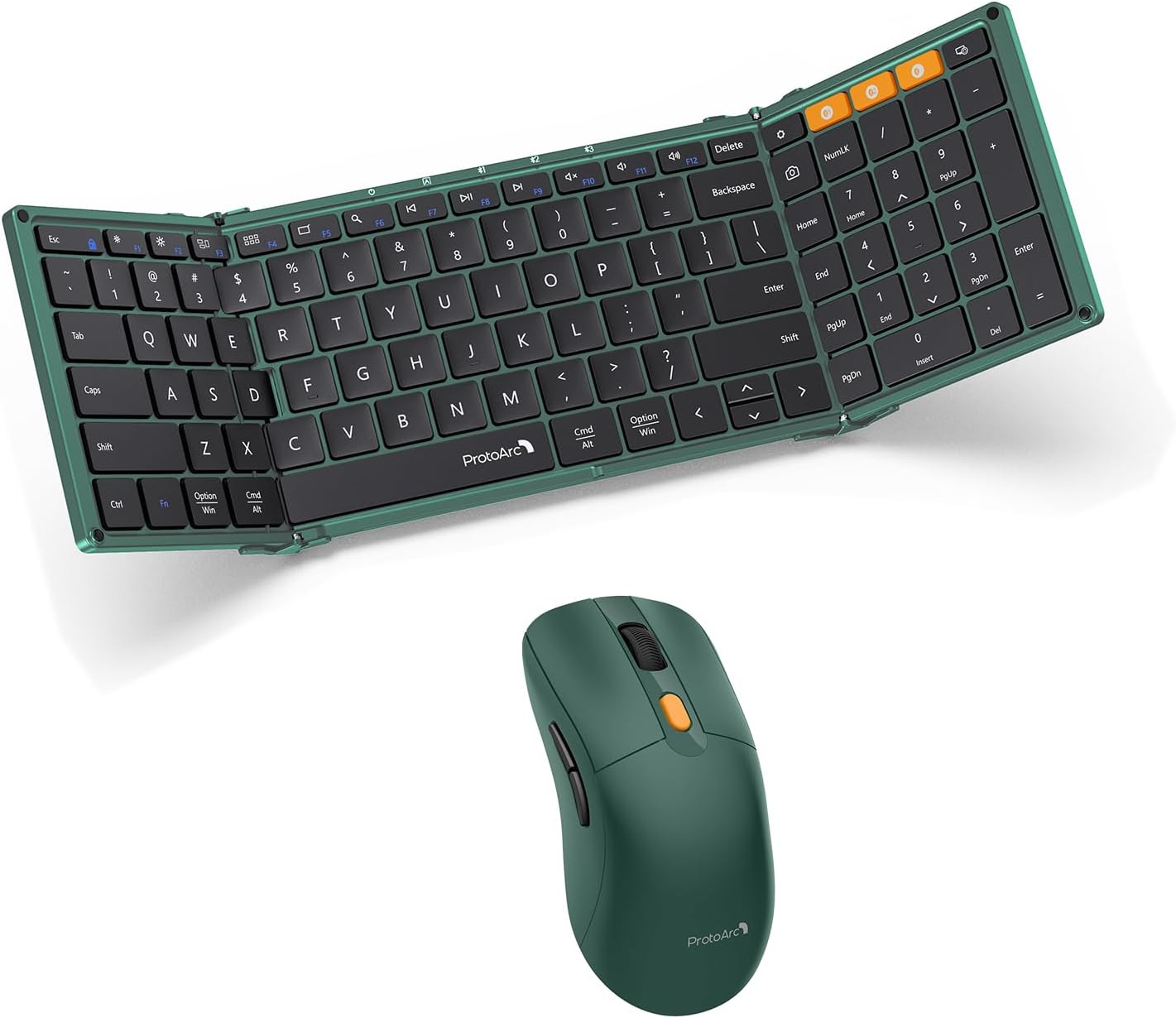 Foldable Bluetooth Keyboard w/ Wireless Mouse