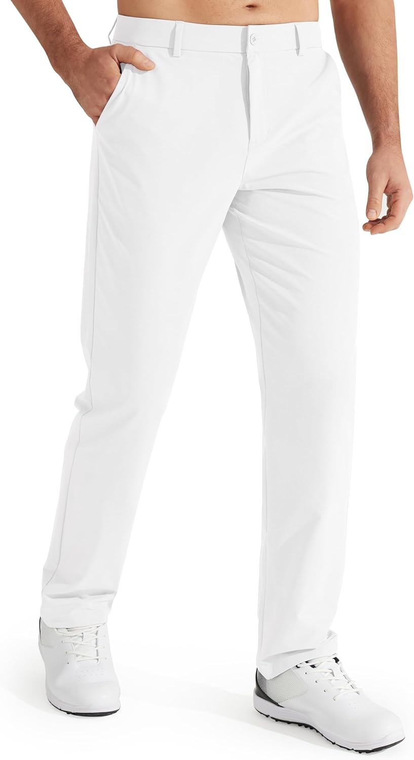 Libin Mens Golf Pants Lightweight Quick Dry Casual Trousers