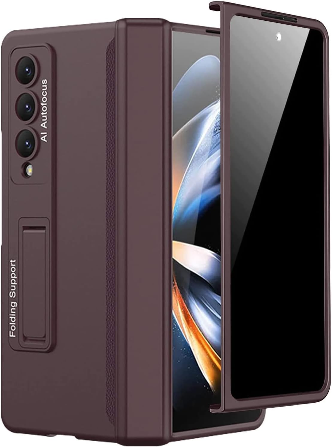 Miimall Galaxy Z Fold 4 Case with Privacy Screen Protector