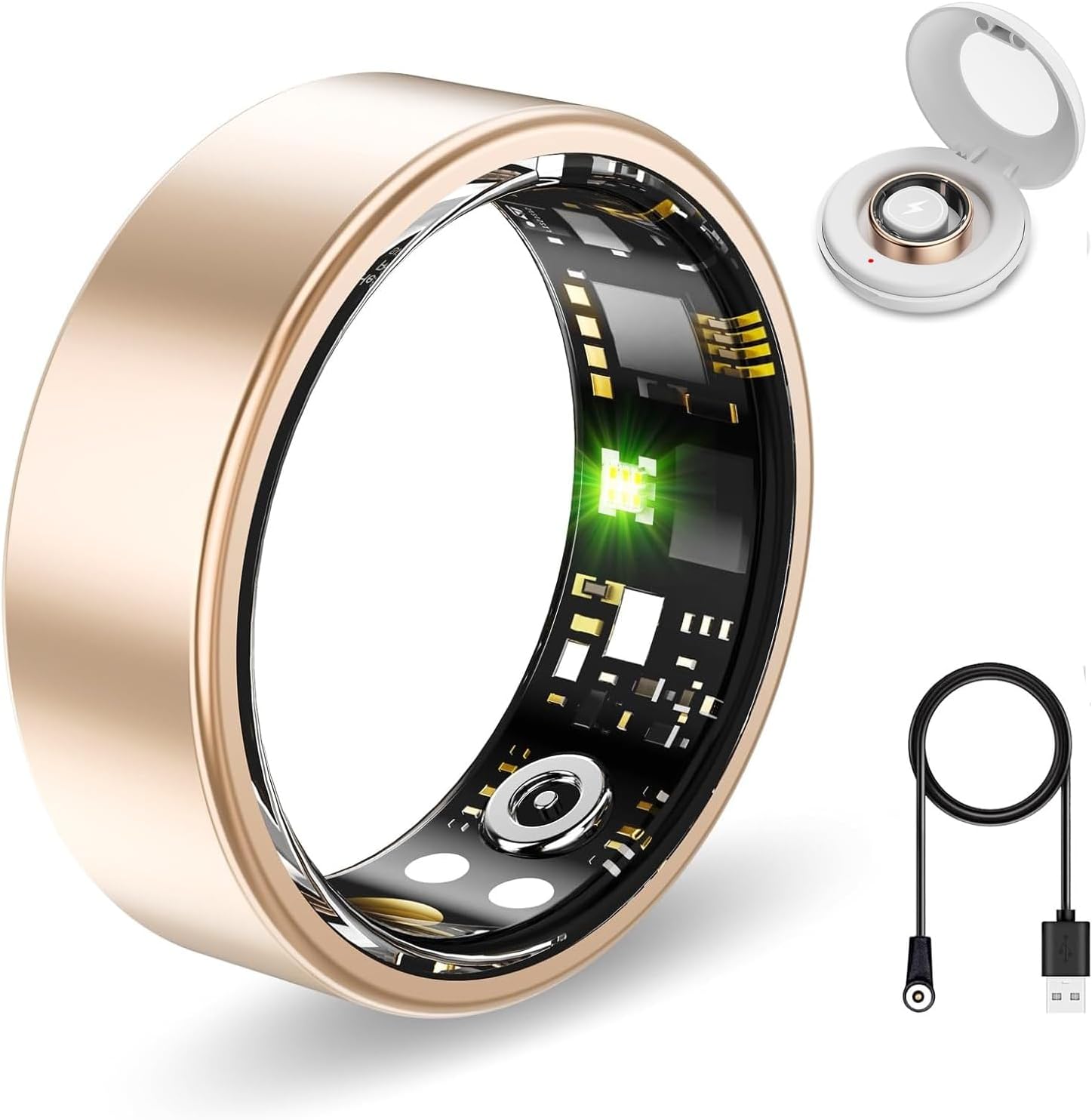 Smart Health Rings for Women Men - Fitness Tracker with Heart Rate