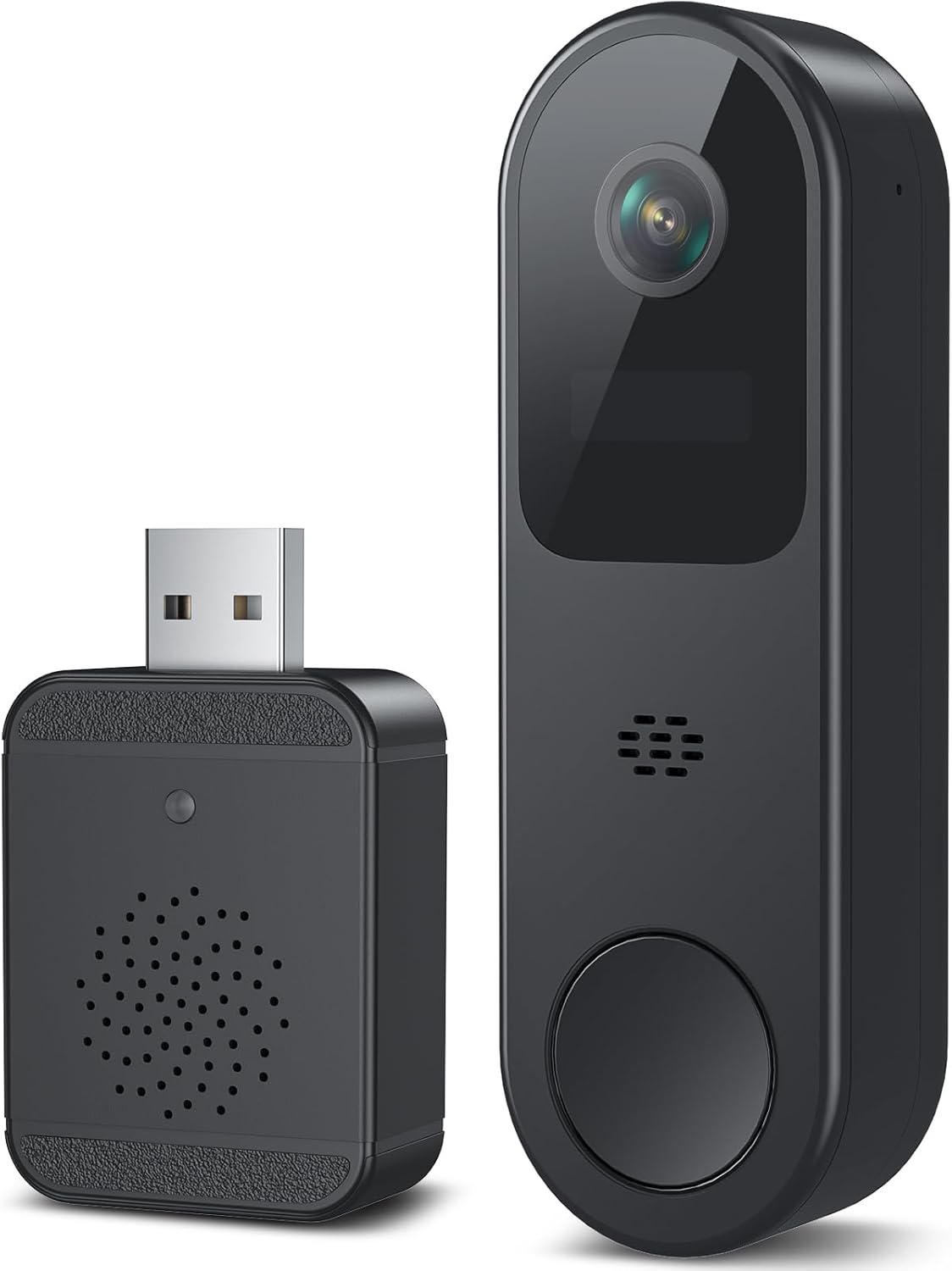 2K HD Battery Doorbell Camera with Two-Way Talk and Night Vision