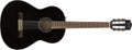 Fender CN-60S Concert Nylon Acoustic Guitar, Black