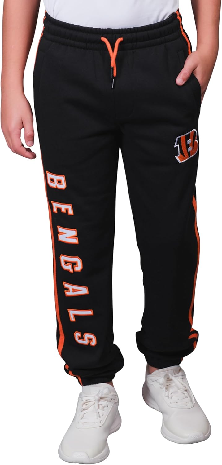 Ultra Game NFL Boys Super Soft Game Day Striped Jogger Pants