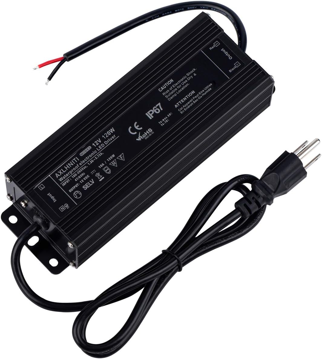 LED Driver 120W 12V DC Waterproof Power Supply for Outdoor Use