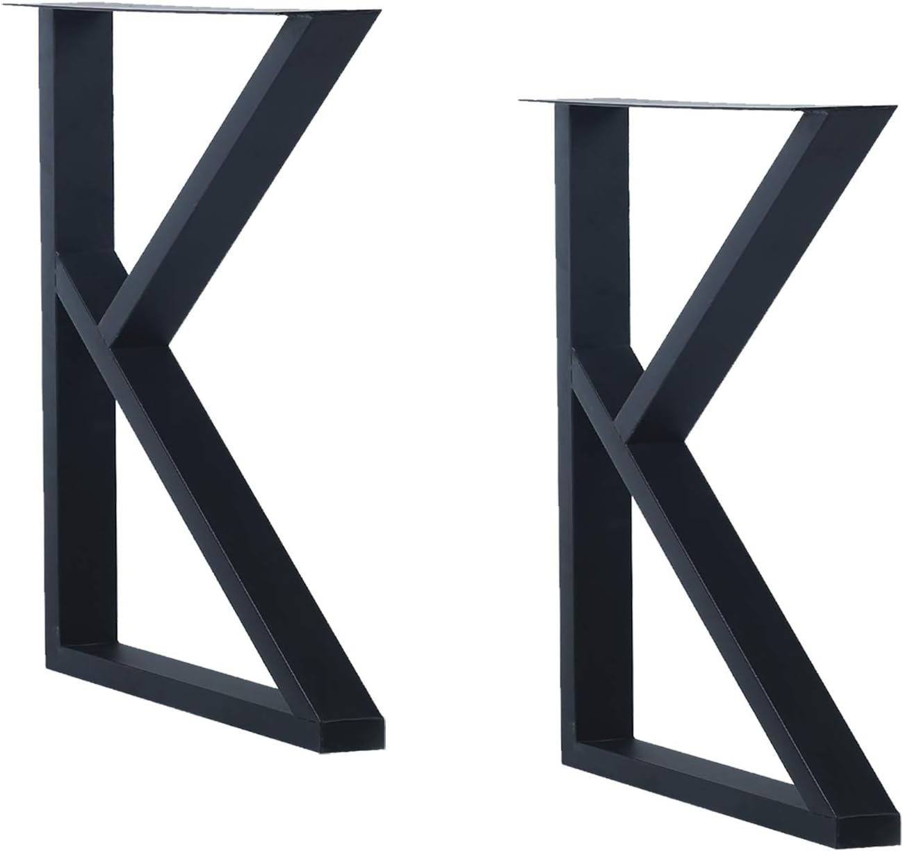 MBQQ Rustic K Shape Table Legs for Industrial Style Furniture