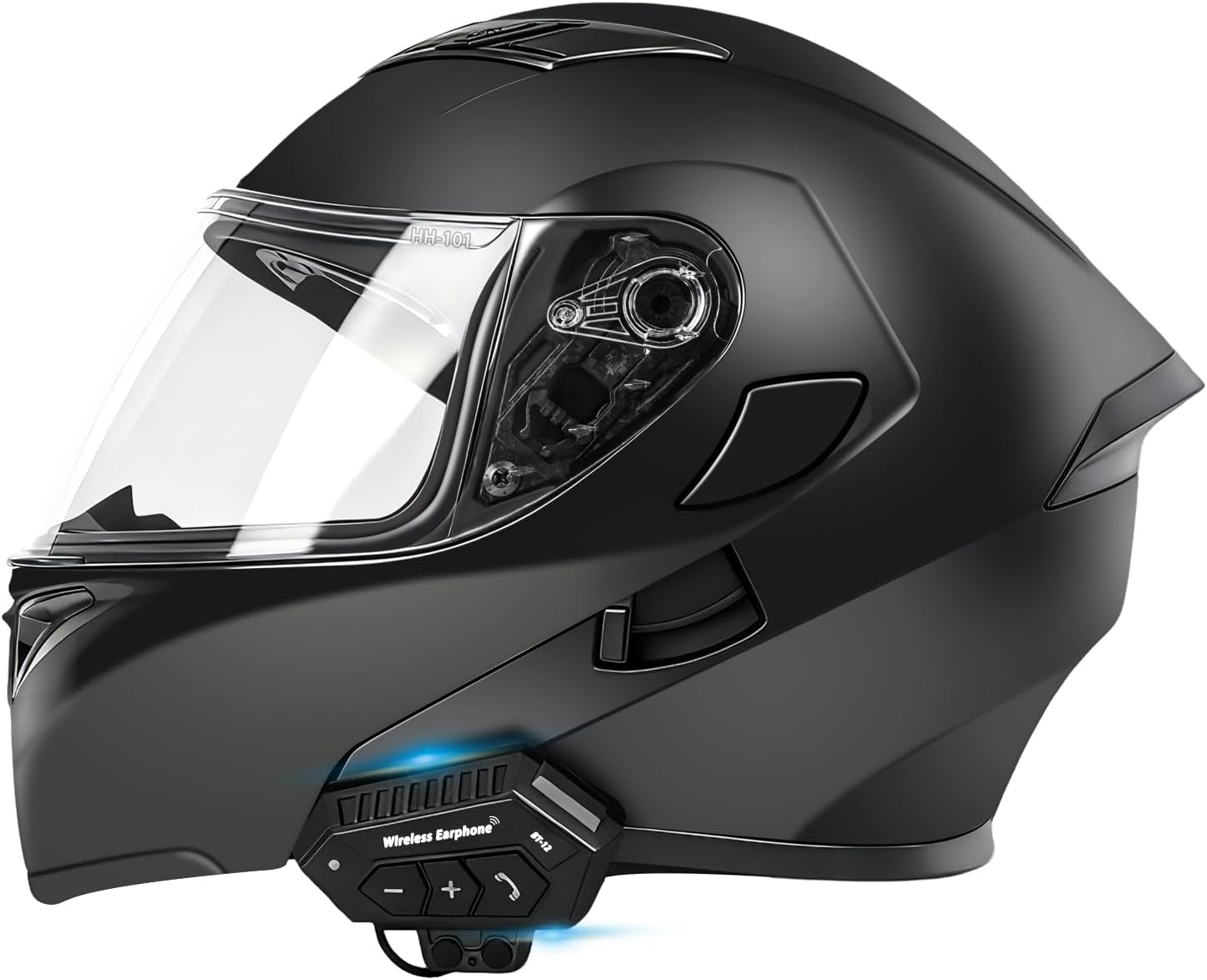 Motorcycle Bluetooth Modular Helmet with Dual Visor Safety Features