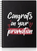 Congrats on Your Promotion Gold Foil Hardcover A5 Spiral Notebook