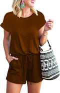 Rompers for Women Summer 2025 Casual One Piece Short Jumpsuit
