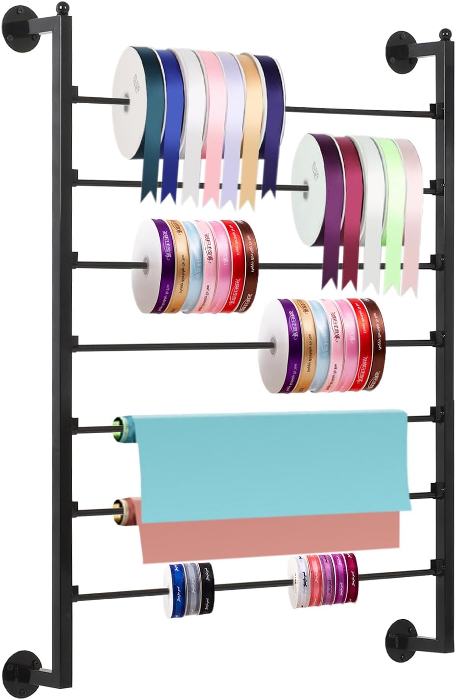 Large Capacity Ribbon Storage Organizer for Craft Rooms and More