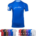 Gold BJJ Foundation Rash Guard - Ranked No-Gi Short Sleeve