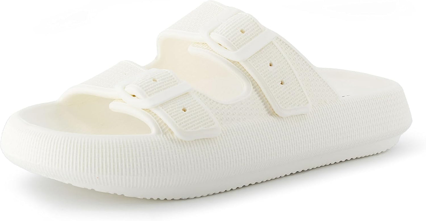 CUSHIONAIRE Women's Fame Recovery Cloud Slide for Comfort